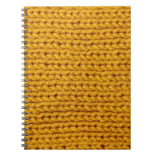 Cuaderno Lana de punto amarilla, textura de alta resolución
