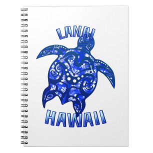 Cuaderno Lanai Hawaii Vacuna Tortuga Tribal