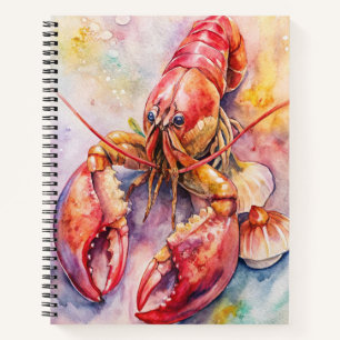 CUADERNO LANGOSTA DE ACUARELA ROJO INTENSO