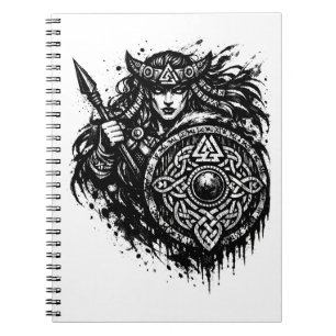 Cuaderno Lanza-Sigilo de Doncella Escudo – Tinta de Guerrer