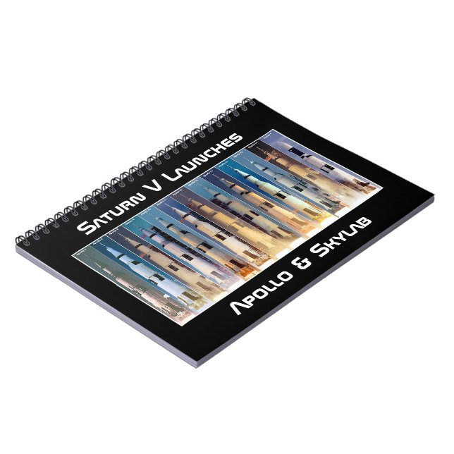 Cuaderno Lanzamiento del cohete Saturn V Moon (Lado Izquierdo)