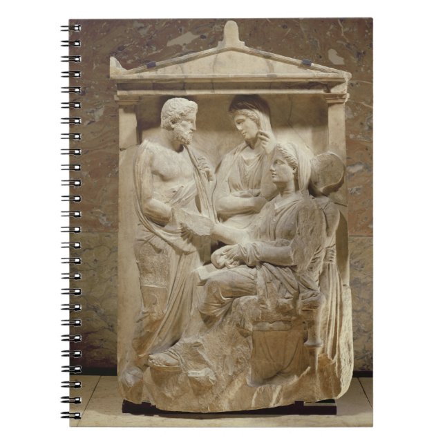 Cuaderno Lápida mortuaria de Phainippos y de Mnesarete que (Frente)