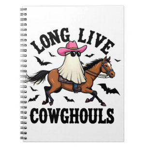 Cuaderno Larga vida a Ghouls Spooky Halloween Ghost Cowboy