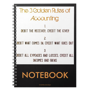 Cuaderno "Las 3 normas de oro de contabilidad "