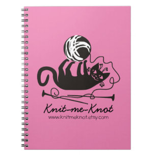 Cuaderno Las agujas que hacen punto divertidas del gato