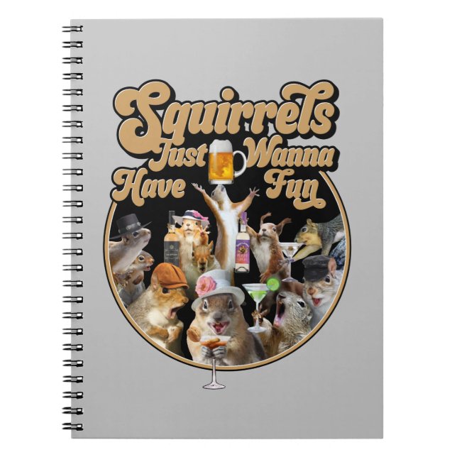 Cuaderno Las ardillas solo quieren divertirse (Frente)