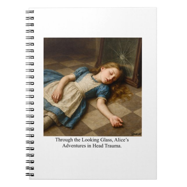 Cuaderno Las aventuras de Alicia en trauma craneal (Frente)