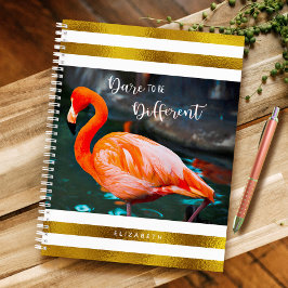 Cuaderno Las Bandas Blancas De Oro Flamingo Se Atreven A Se