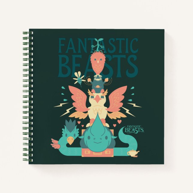 Cuaderno Las Bestias Fantásticas personalizados Emergen De  (Anverso)