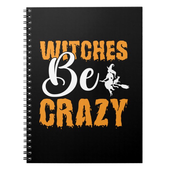 Cuaderno Las brujas de Halloween son cumpleaños locos (Frente)