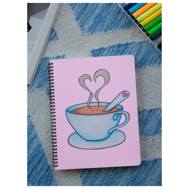 Cuaderno ¡Las buenas ideas empiezan con el café! ¡Personali (Good Ideas Start with Coffee!)
