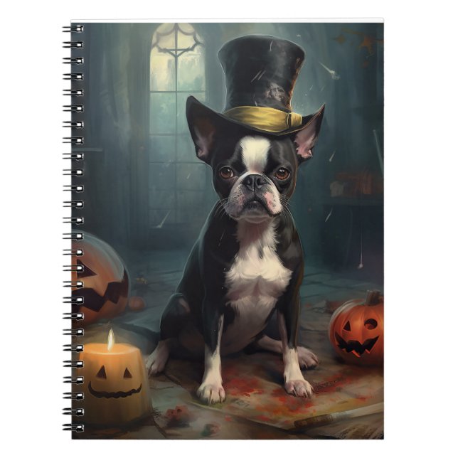 Cuaderno Las calabazas de la tragedia de Halloween en Bosto (Frente)