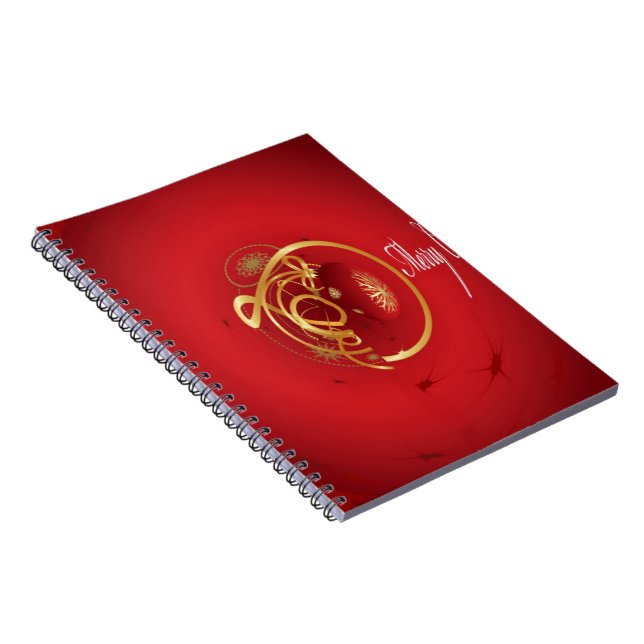 Cuaderno Las campanas de jingle de los Navidades rojos tien (Lado Derecho)