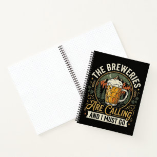 Cuaderno Las cervecerías están llamando y debo ir