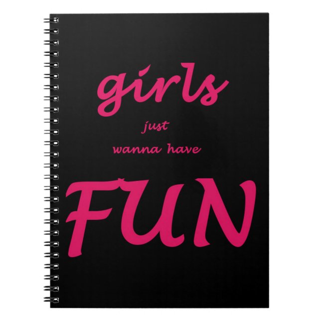 Cuaderno las chicas solo quieren divertirse (Frente)