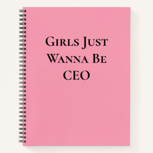 Cuaderno Las chicas solo quieren ser personalizables
