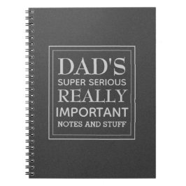 Cuaderno Las cosas súper serias de papá
