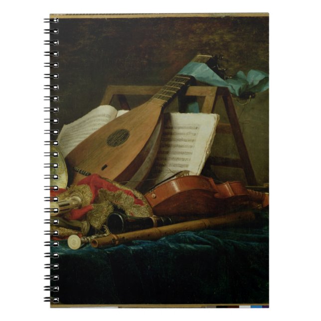 Cuaderno Las cualidades de la música, 1770 (aceite en lona) (Frente)