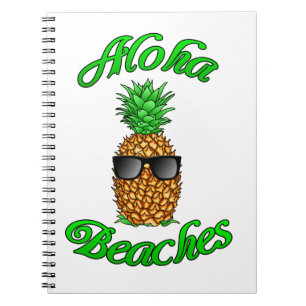 Cuaderno Las divertidas playas de Aloha en Peña Hawái