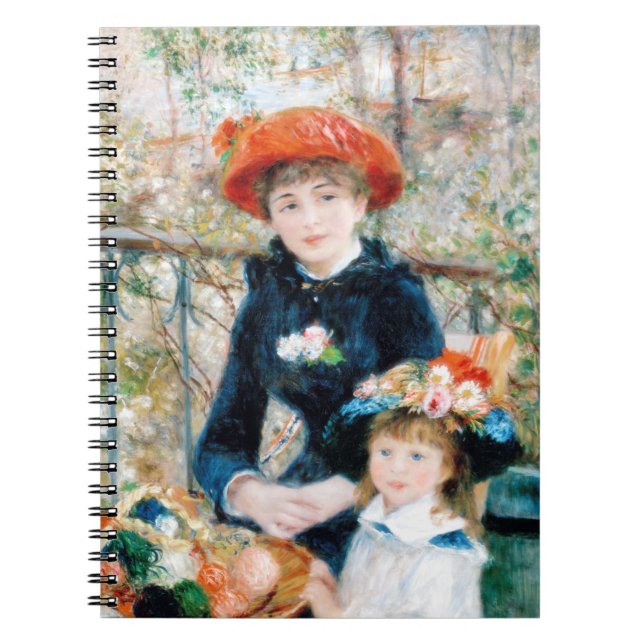 Cuaderno Las dos hermanas, en la terraza Auguste Renoir    (Frente)