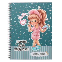 Cuaderno Las enfermeras lo hacen con amor. Regalo de Apreci