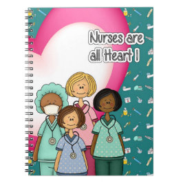 Cuaderno Las enfermeras son regalos de corazón