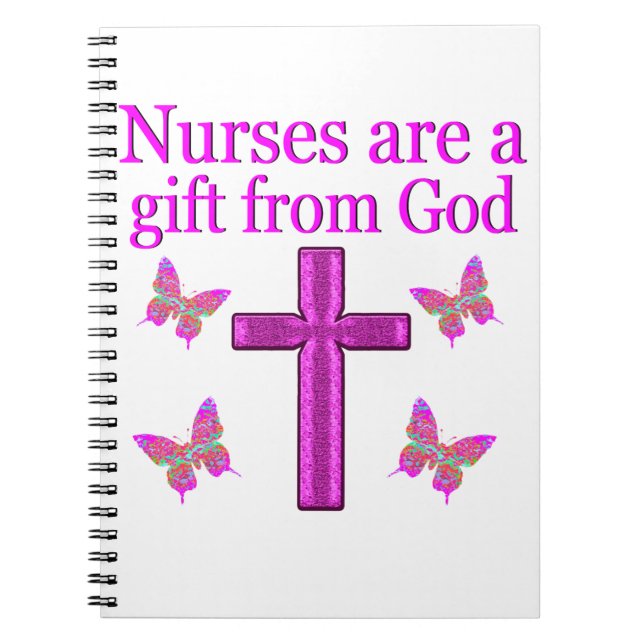 CUADERNO LAS ENFERMERAS SON UN REGALO DE DIOS (Frente)
