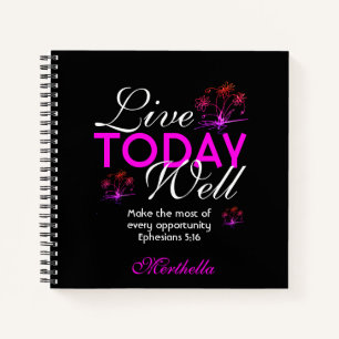 Cuaderno LAS Escrituras Motivacionales VIVEN HOY BIEN, Eph