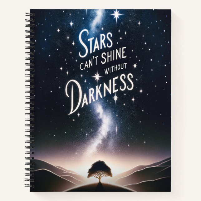 Cuaderno Las estrellas no pueden brillar sin oscuridad (Anverso)
