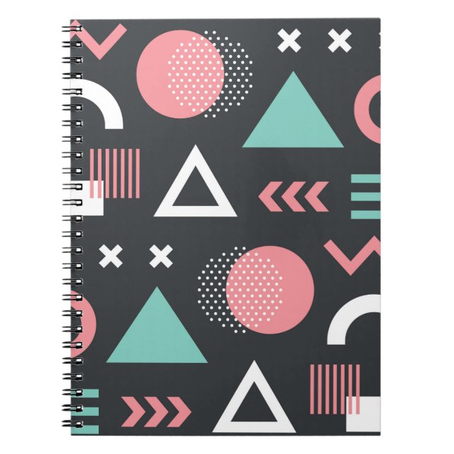 Cuaderno Las figuras geométricas son un diseño de patrones  (Frente)