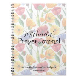 Cuaderno Las flores del diario de oraciones de campo