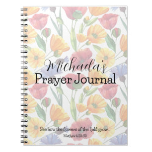 Cuaderno Las flores del diario de oraciones de campo