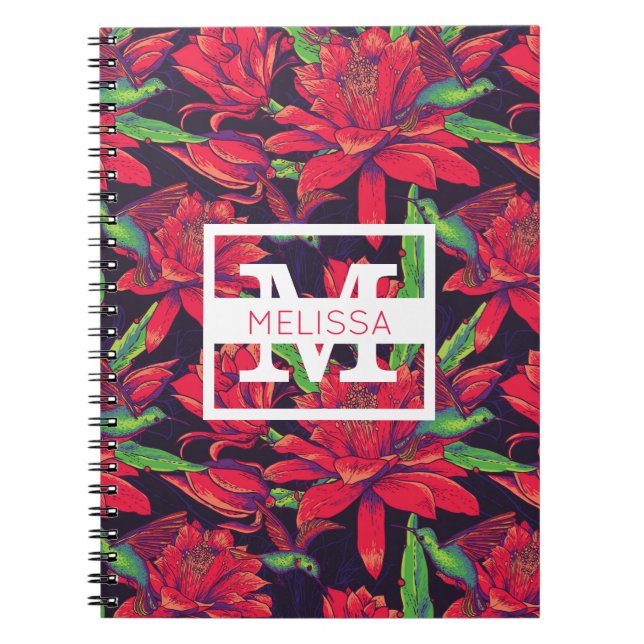 Cuaderno Las flores y los colibríes el | añaden su nombre (Frente)