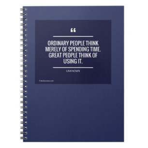 Cuaderno Las gentes normales piensan simplemente en pasar