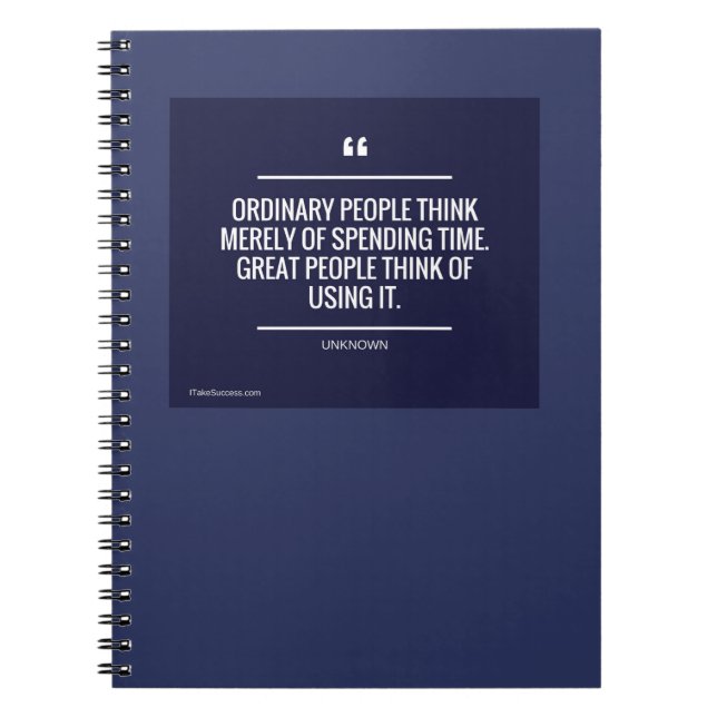 Cuaderno Las gentes normales piensan simplemente en pasar (Frente)