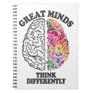 Cuaderno Las Grandes Mentes Piensan Que El Cerebro Es Difer