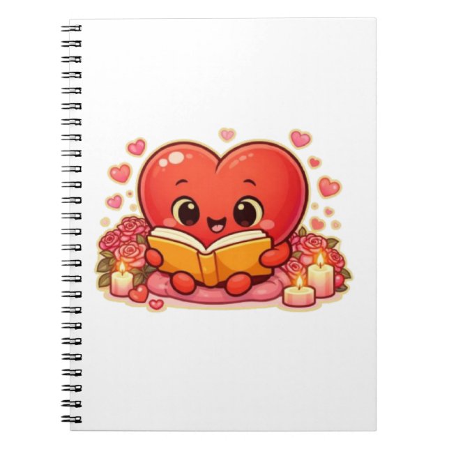 Cuaderno Las historias de amor comienzan dentro del corazón (Frente)