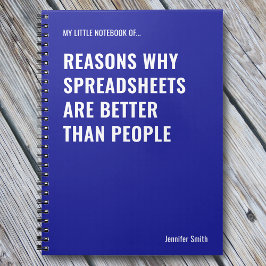 Cuaderno Las hojas de cálculo son más graciosas