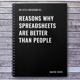 Cuaderno Las hojas de cálculo son más graciosas