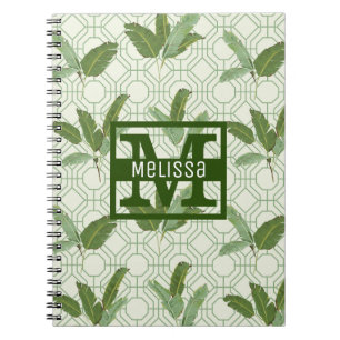 Cuaderno Las hojas de palma tropicales el   añaden su