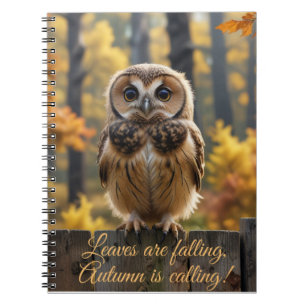 Cuaderno Las hojas están cayendo, el otoño está llamando