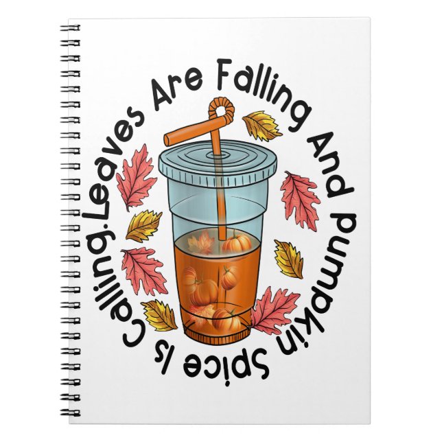 Cuaderno Las Hojas Están Cayendo Y Las Especias De Calabaza (Frente)
