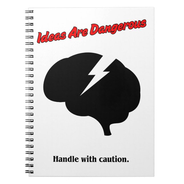 Cuaderno Las Ideas Son Peligrosas – Piensa con Audacia (Frente)