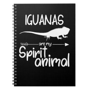 Cuaderno Las iguanas son mi Espíritu Regalo Animal Hombres