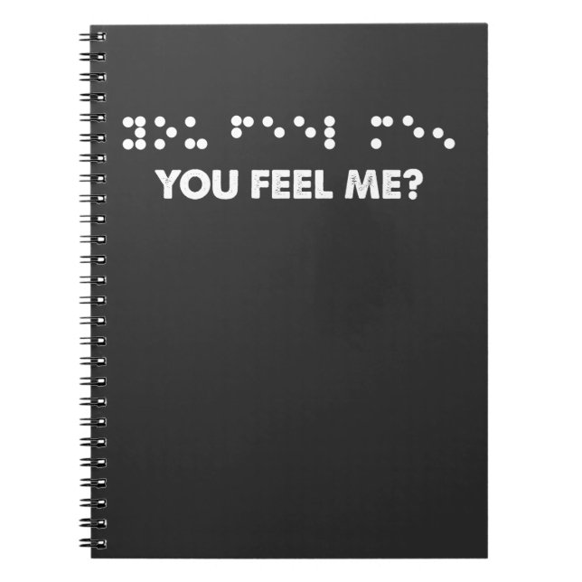 Cuaderno Las letras en Braille me sienten ciegas (Frente)
