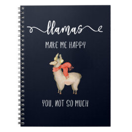 Cuaderno Las llamas le hacen me feliz, no tanto refrán