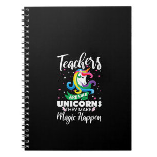 Cuaderno Las Maestras Son Como Unicornios Que Hacen Mágica