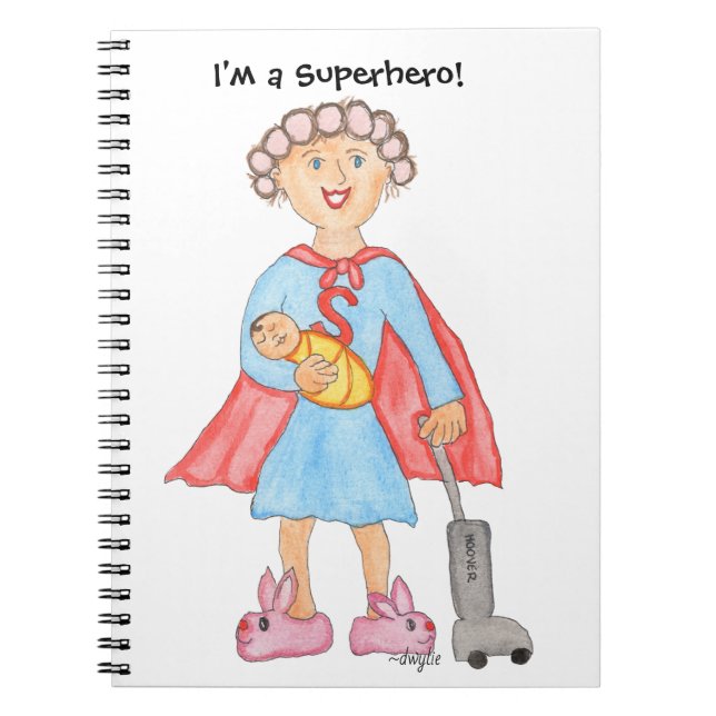 Cuaderno ¡Las mamás son superheroínas! (Frente)