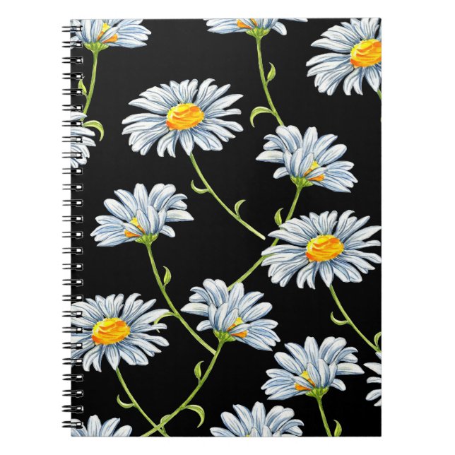 Cuaderno Las mareas acuáticas. Fondo floral impecable con (Frente)