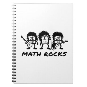 Cuaderno Las Matemáticas Rocan Humor Académico de Rock